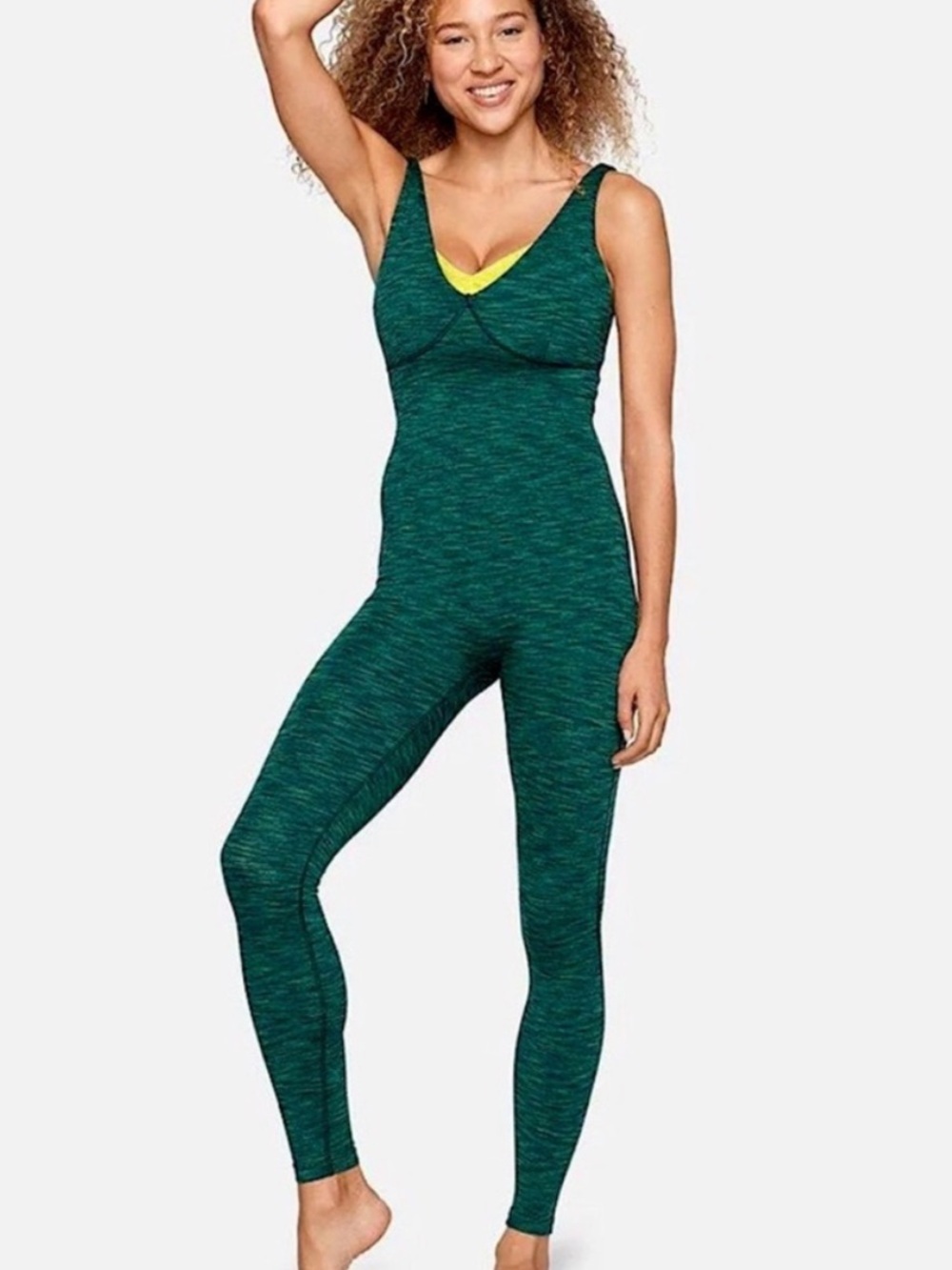 Outdoor Voices Freeform Unitard in Conifer Green size small